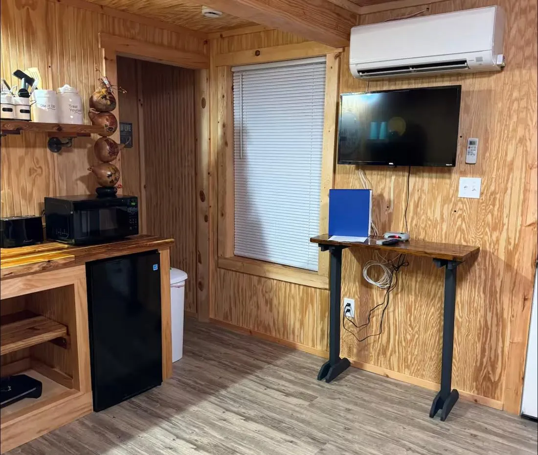 Bow set up in an elevated stand