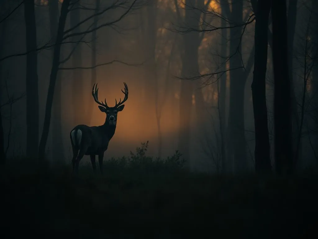 Whitetail buck at first light