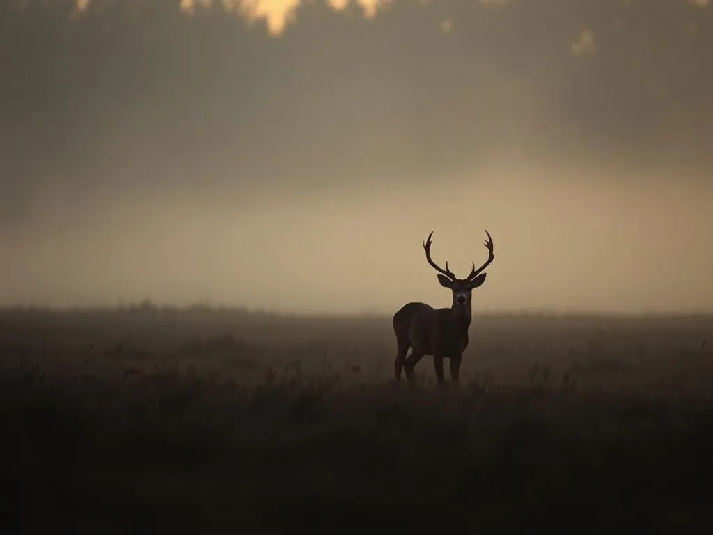 Whitetail buck at first light
